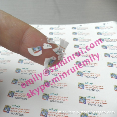 Custom Warranty Void If Removed Labels,destructible Fragile Warranty Seal Stickers,warranty Void Stickers With Numbers 